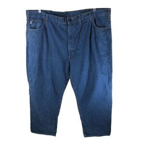Carhartt Mens Flame Resistant Signature Denim Relaxed Fit Jeans FRB100 48x30